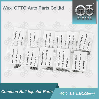 Common Rail Injector Điều chỉnh Shim Kit 2.0mm Diameter Repair Shim Washers 3.80-4.30 ((0.05mm) 50pcs/Bag Diesel Injector Repair Parts